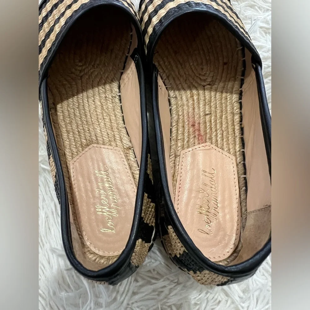 Loeffler Randall Straw Striped Espadrilles - Size 7.5